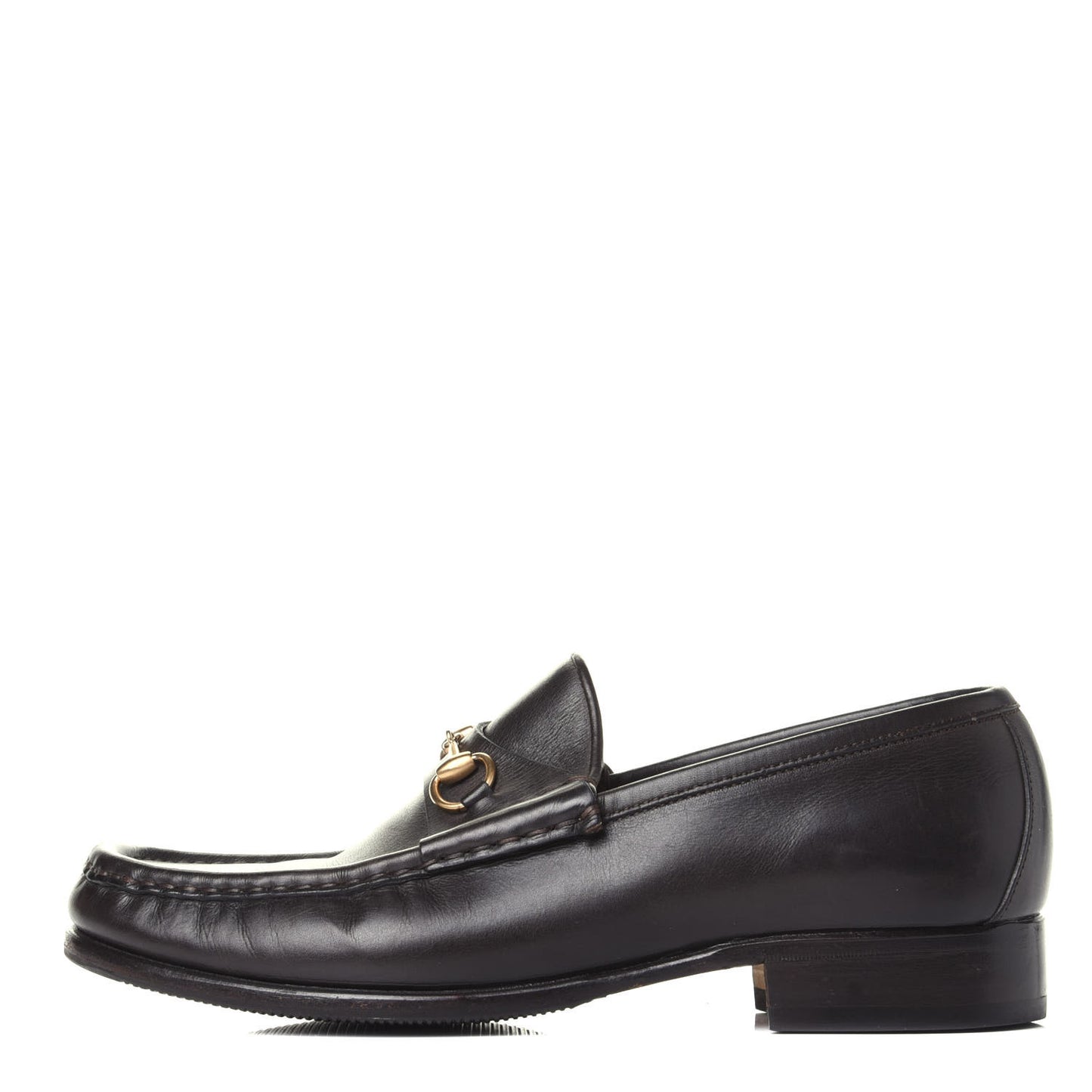 Calfskin Mens Horsebit Loafers 8.5 Marrone