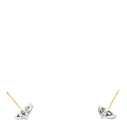 David Yurman Sterling Silver Diamond 11mm Crossover Earrings 3 of 4