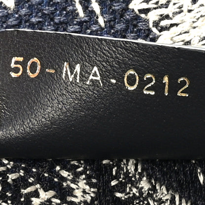 Christian Dior Canvas Embroidered Medium Toile De Jouy Reverse Book Tote Blue 7 of 9