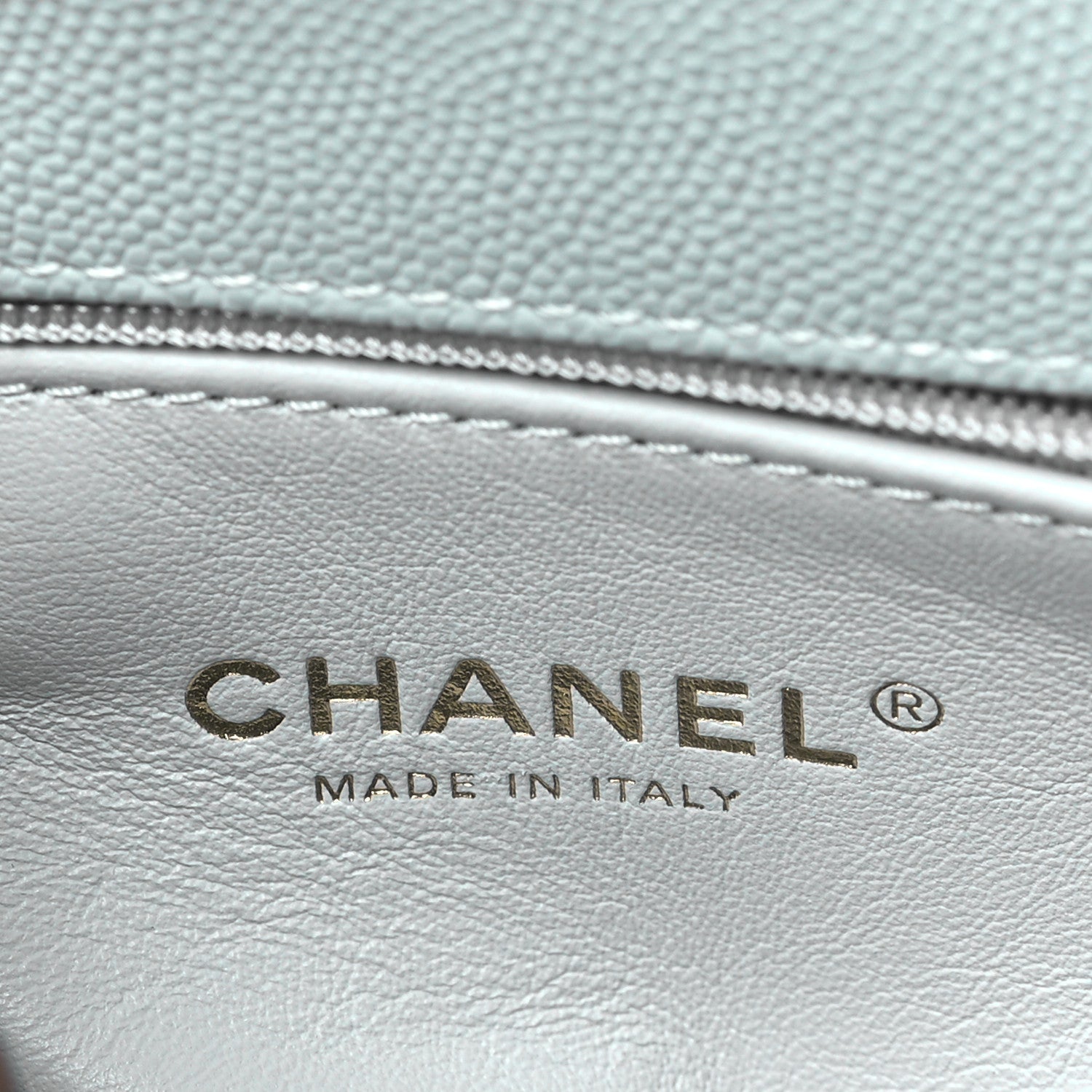 Chanel Caviar Quilted Mini Coco Handle Flap Light Blue 6 of 11