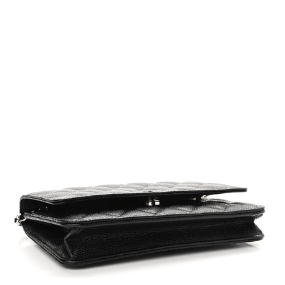 Chanel Caviar Quilted Wallet On Chain WOC Black 4 of 12