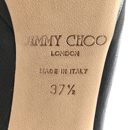 Jimmy Choo Calfskin April Over The Knee Boots 37.5 Black 6 of 10