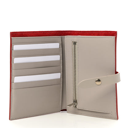 Celine Grained Calfskin Medium Multifunction Strap Wallet Pop Red 5 of 8