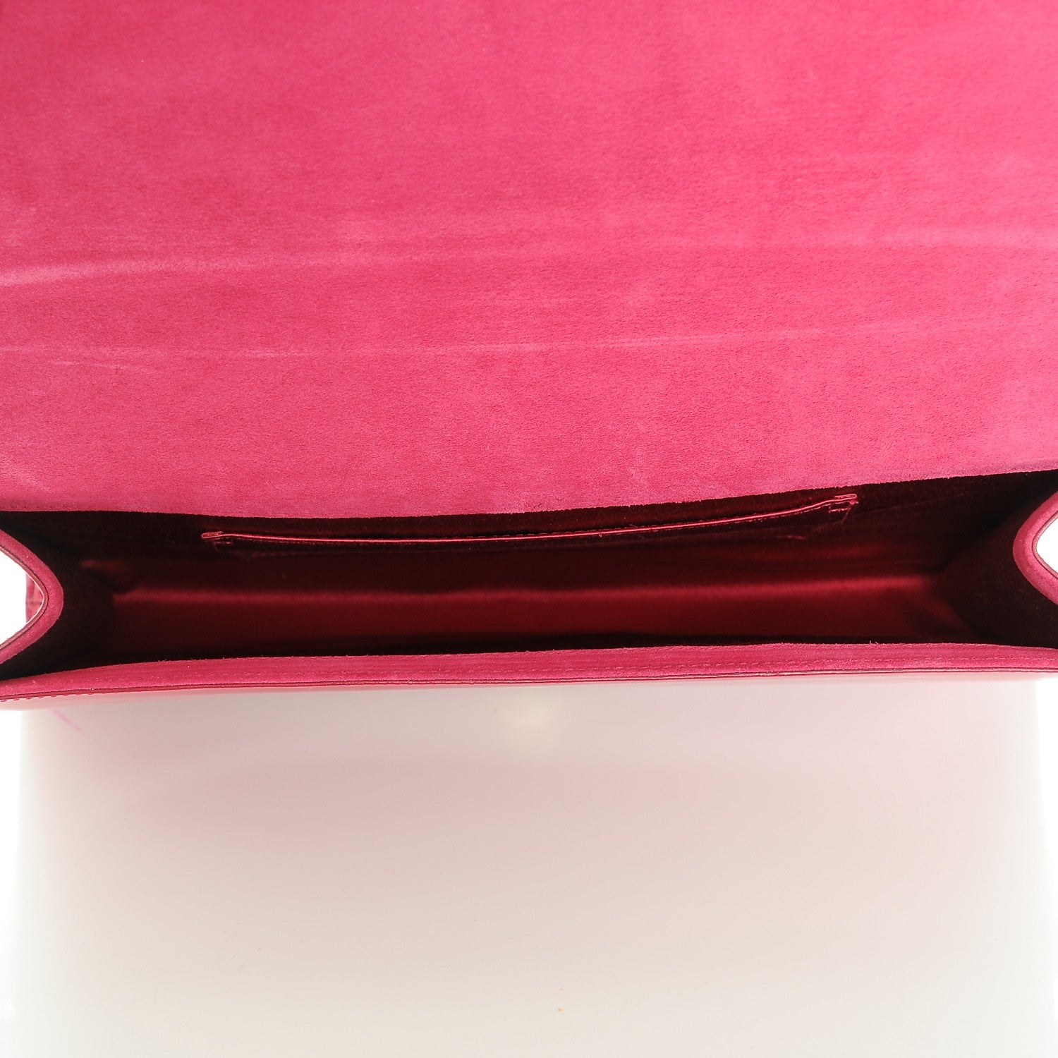 Saint Laurent Patent Monogram Large Belle De Jour Clutch Fuchsia 5 of 6