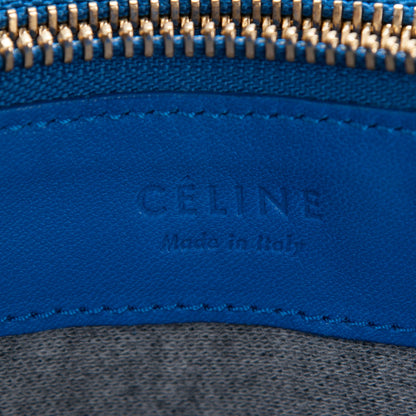Celine Lambskin Large Trio Crossbody Bag Deep Blue 7 of 9