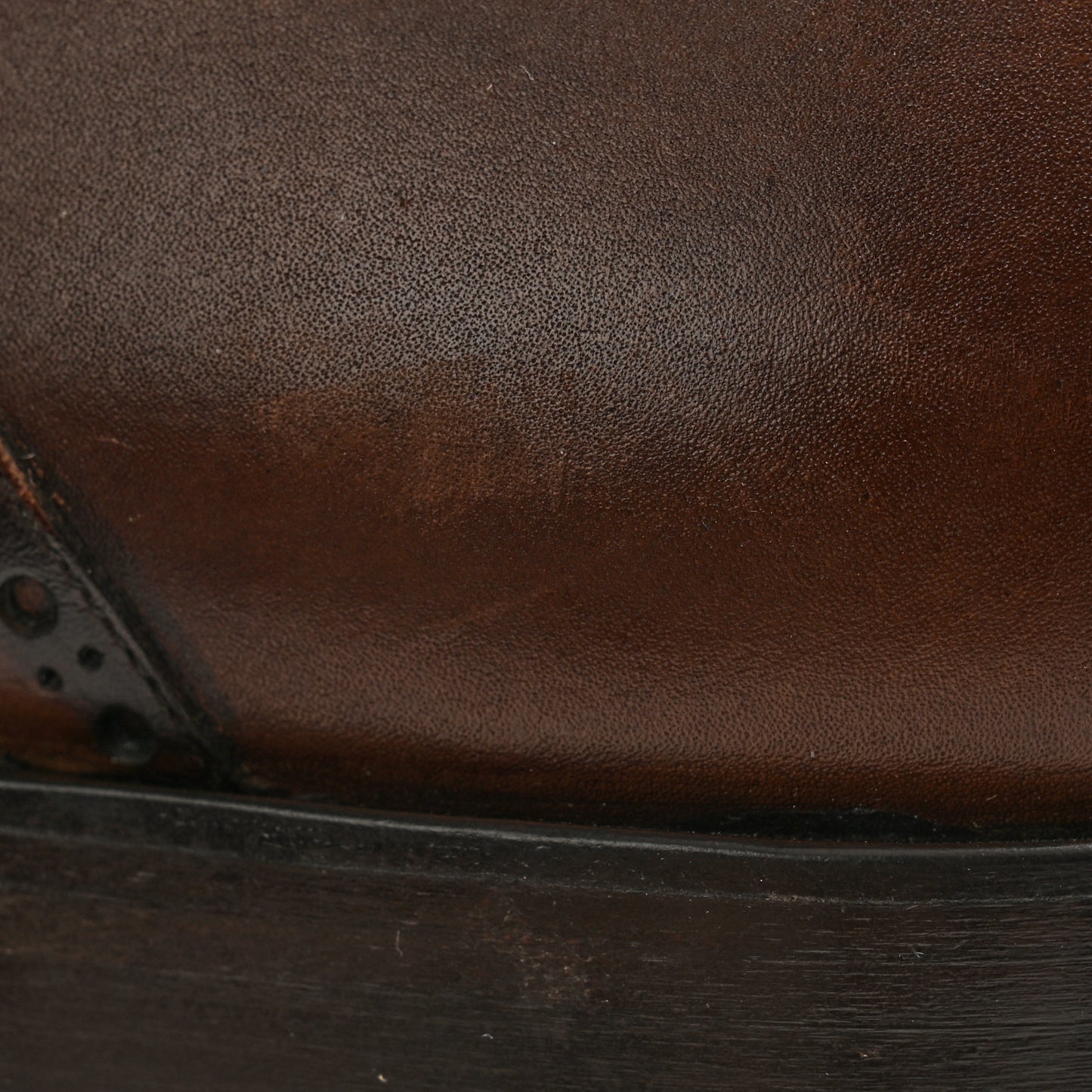 Calfskin A Mon Homme Flat Loafers 42.5 Brown