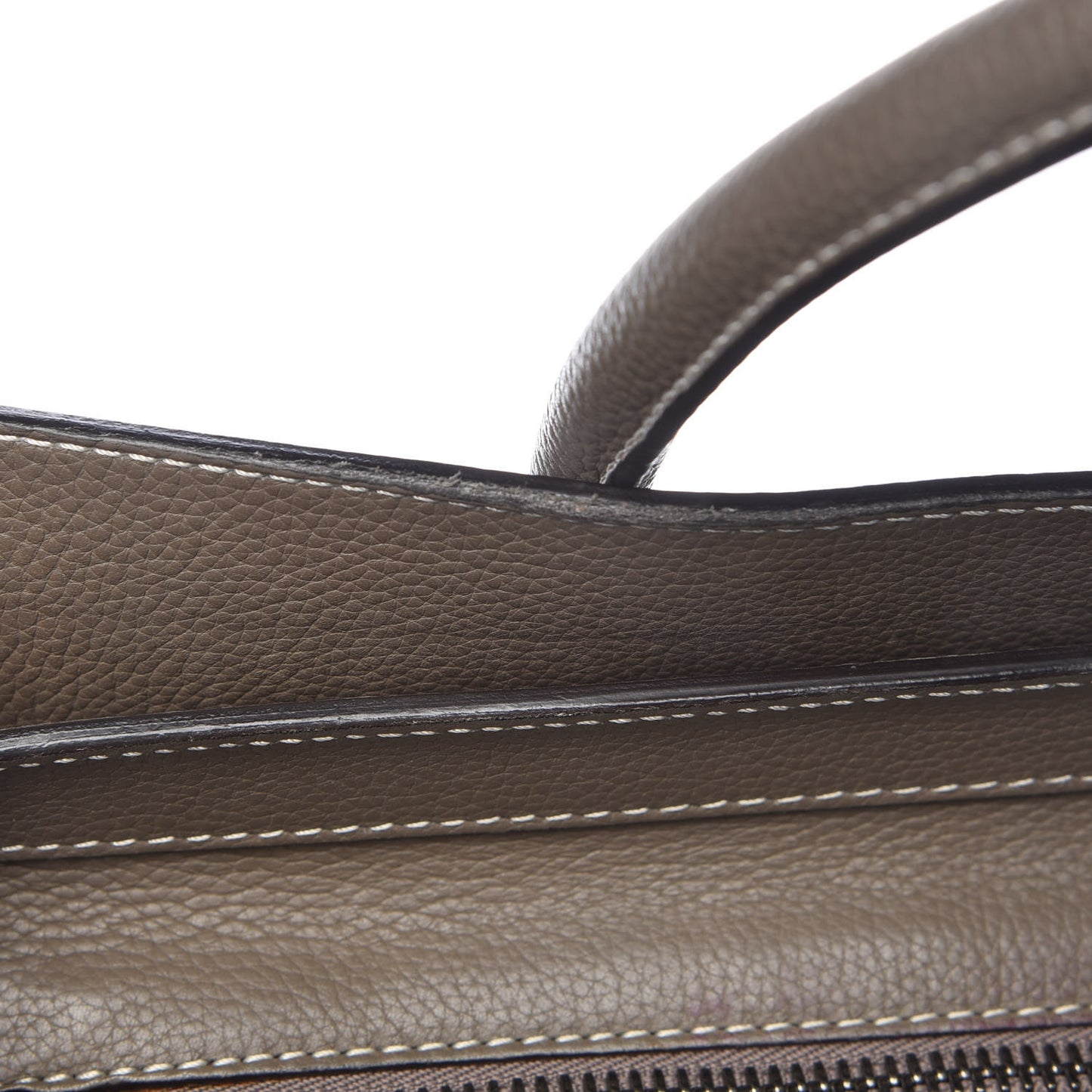 Drummed Calfskin Mini Luggage Souris