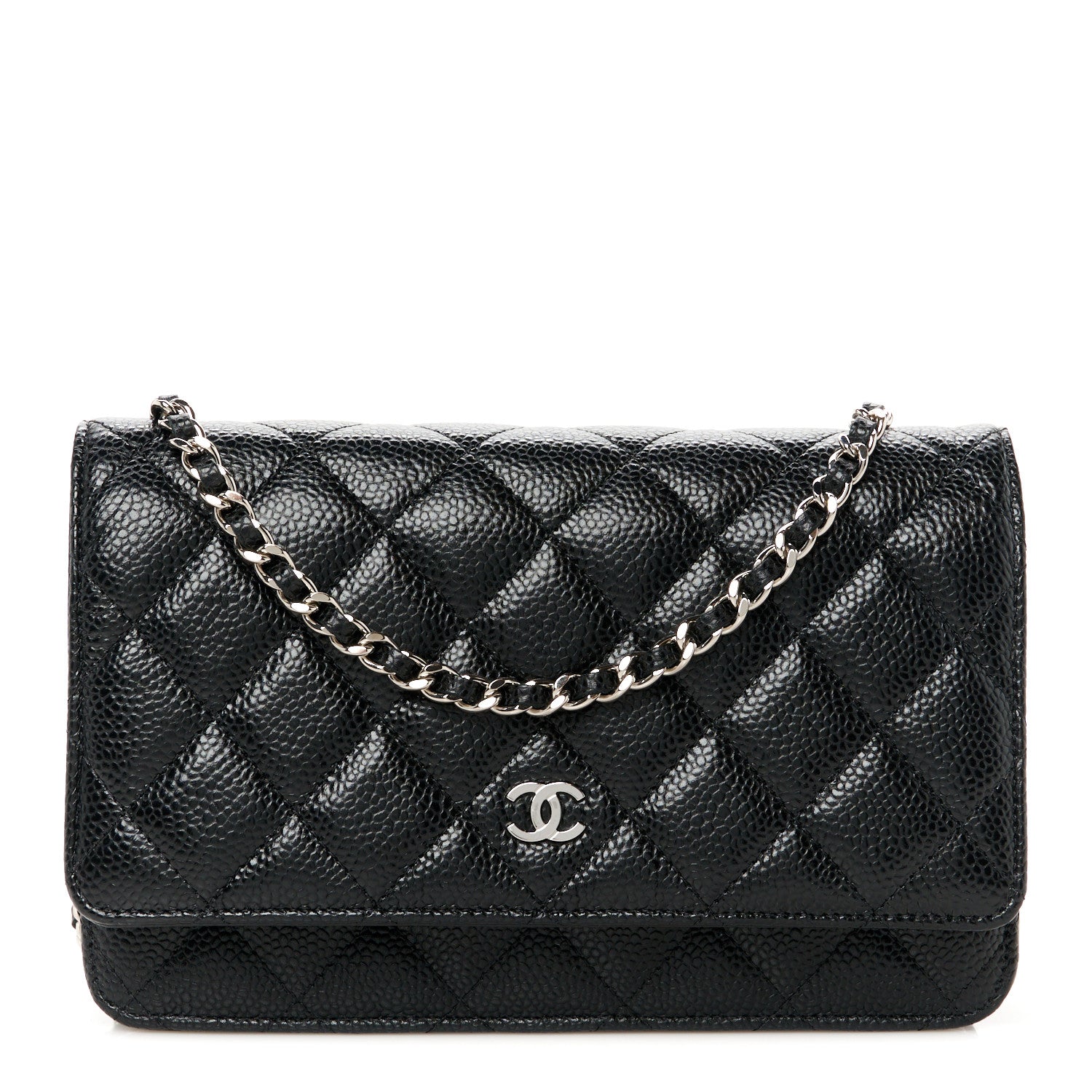 Chanel Caviar Quilted Wallet On Chain WOC Black 1 of 11