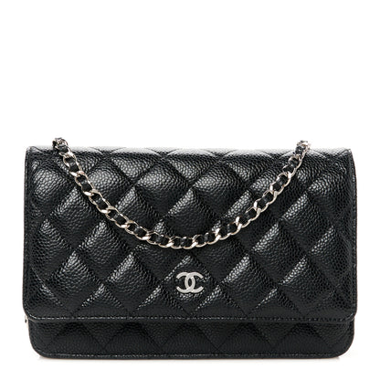 Chanel Caviar Quilted Wallet On Chain WOC Black 1 of 11