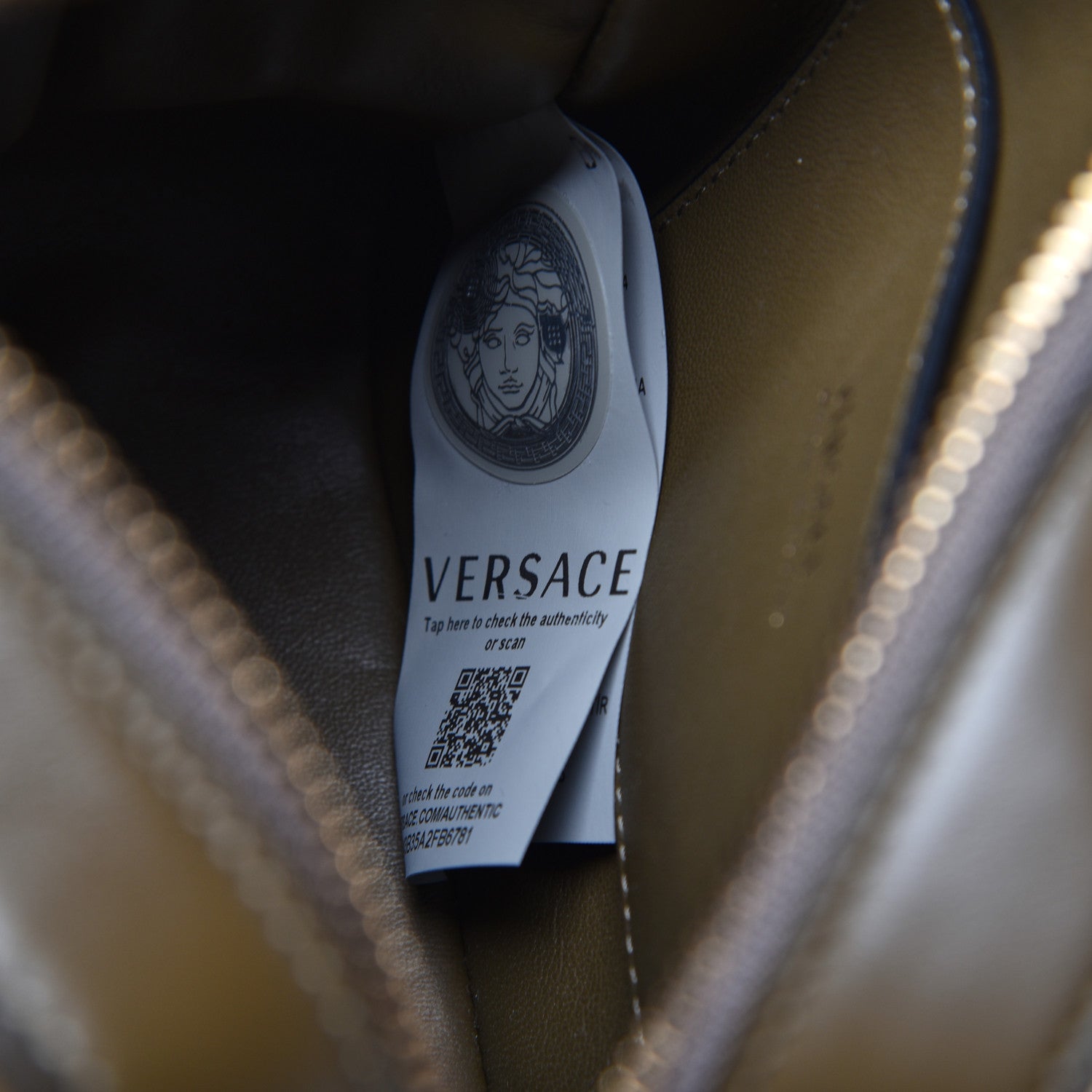 Versace Nappa Virtus Camera Bag Khaki 9 of 11