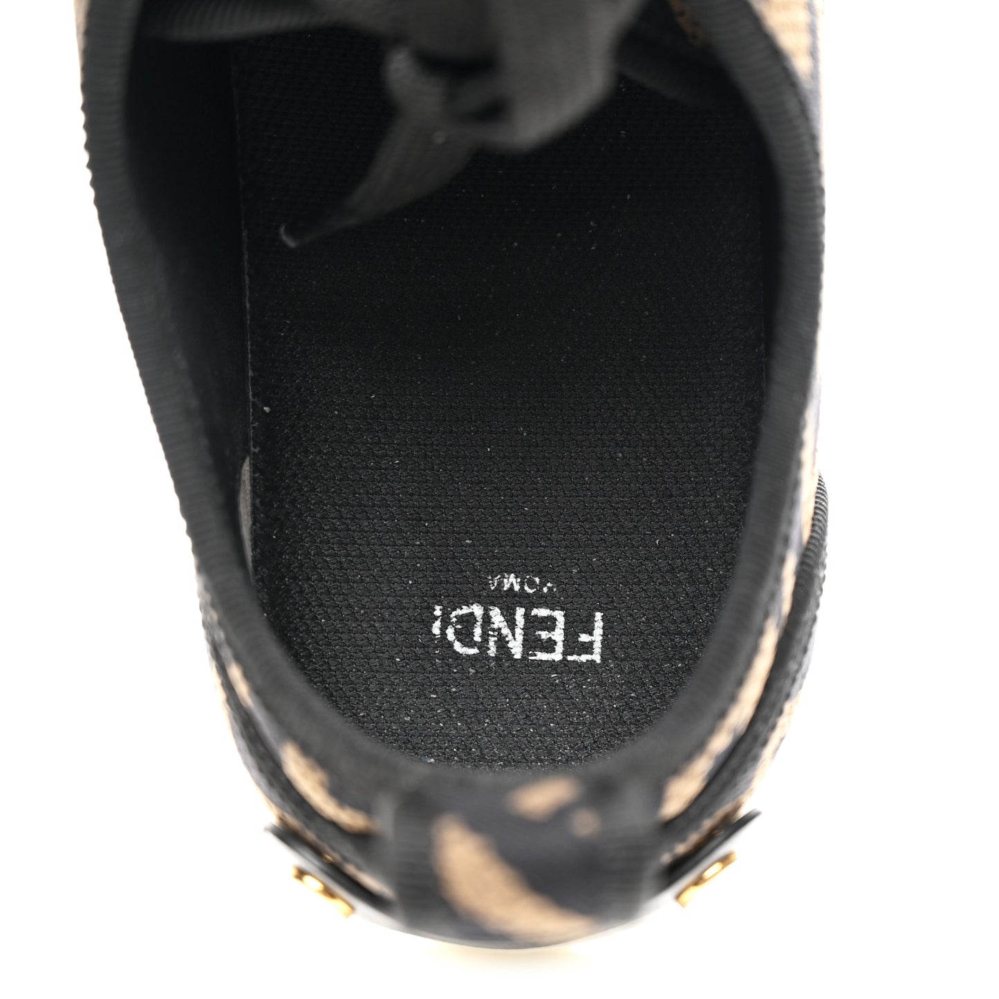 Fabric FF Micro-Perforated Rise Low Top Sneakers 38.5 Tobacco Black