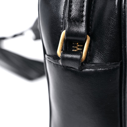 Saint Laurent Calfskin Matelasse Monogram Lou Camera Bag Black 12 of 17