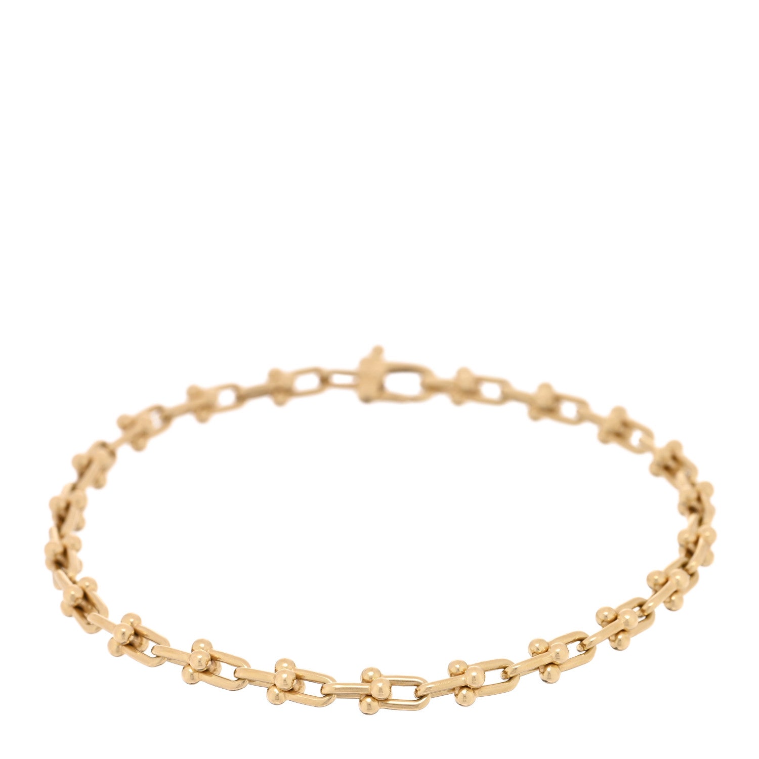 Tiffany 18K Yellow Gold Micro HardWear Link Bracelet 1 of 4