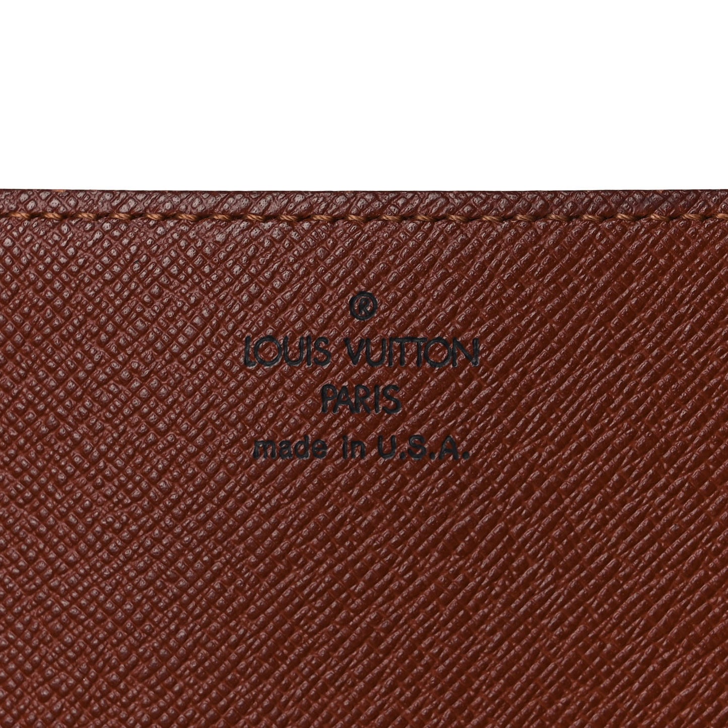 Monogram Simple Checkbook Holder Wallet Cover