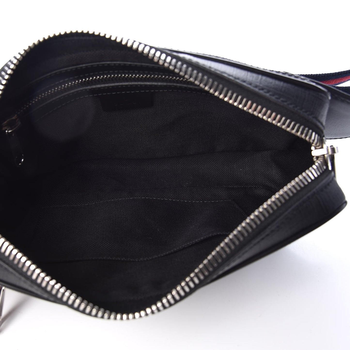 Soft GG Supreme Monogram Web Belt Bag Black Grey