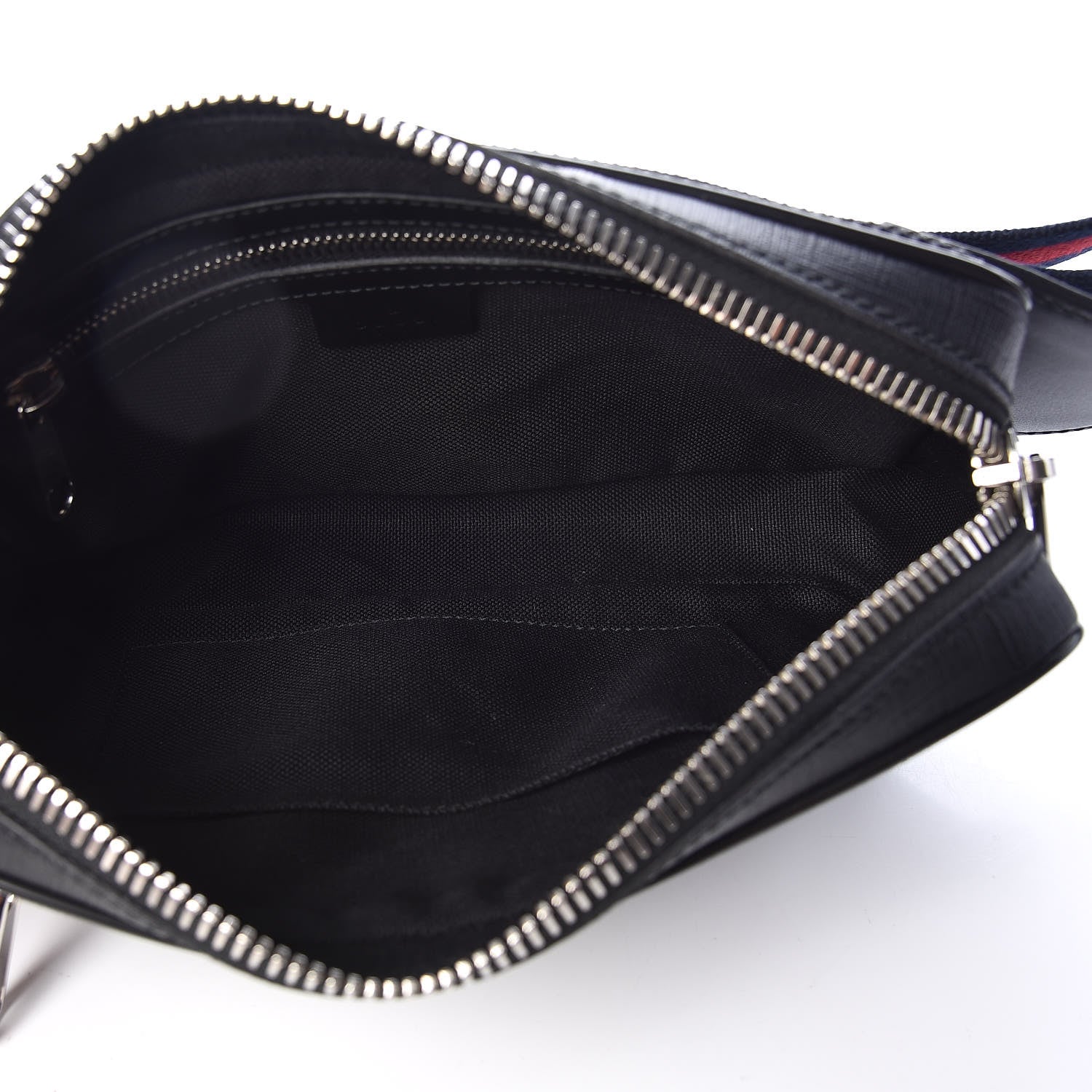 Gucci Soft GG Supreme Monogram Web Belt Bag Black Grey 5 of 9