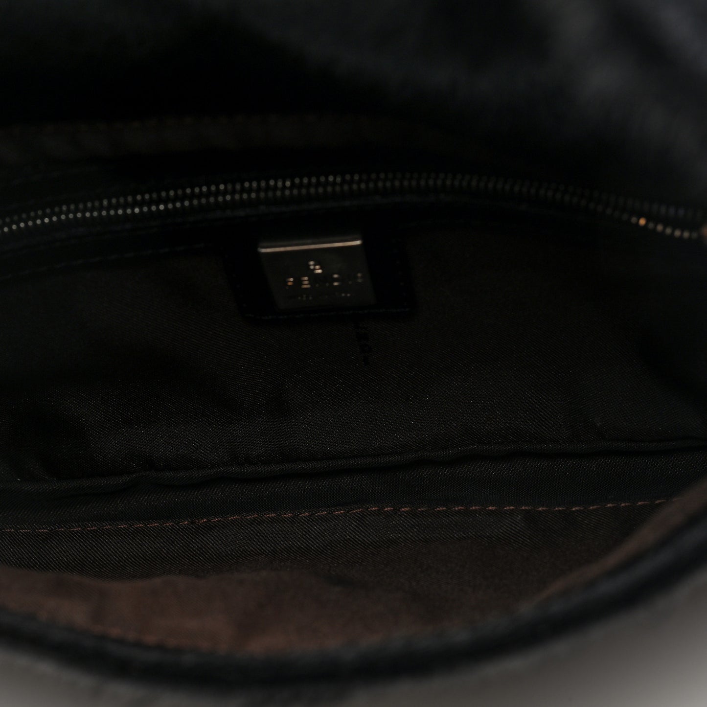 Calf Hair Baguette Black