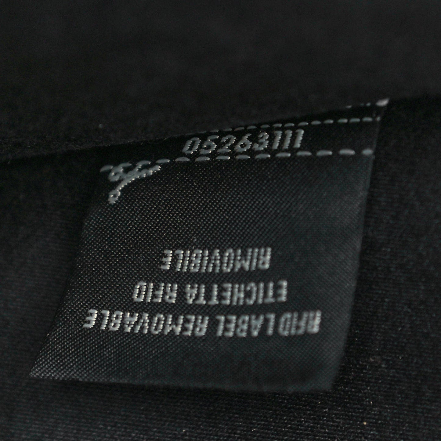 Glazed Fabric Vitello Century FF 1974 Stamp Patch Mini Peekaboo Defender Cover Mogano Panna Black