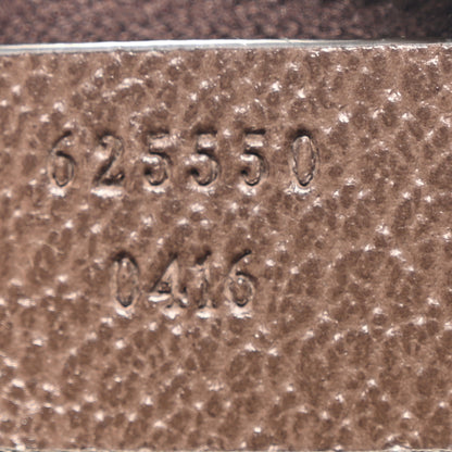 Gucci GG Supreme Monogram Textured Calfskin Web Medium Ophidia Cosmetic Case Beige Ebony New Acero 7 of 7