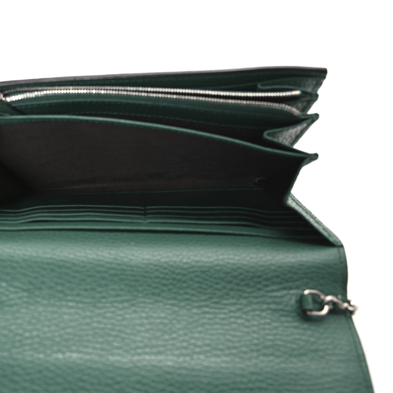 Gucci Calfskin Mini Dionysus Chain Wallet Emerald 5 of 10