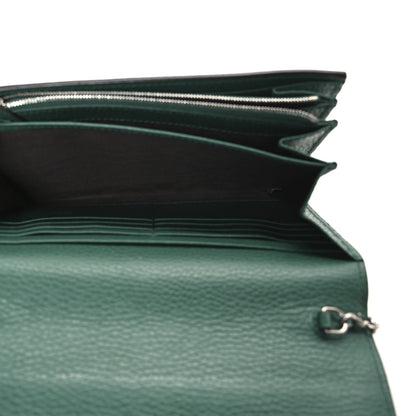 Gucci Calfskin Mini Dionysus Chain Wallet Emerald 5 of 10