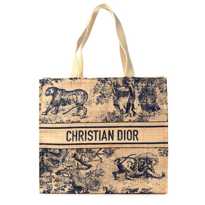 Christian Dior Straw Dioriviera Tote Beige 1 of 10