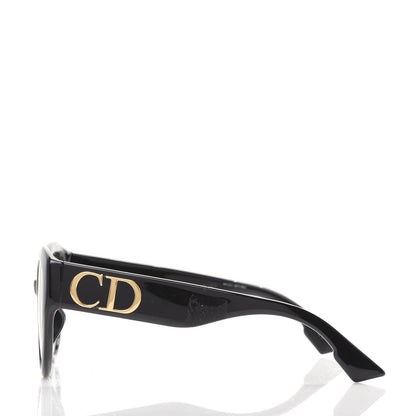 Christian Dior Acetate DDiorF Cat Eye Sunglasses Black 3 of 7