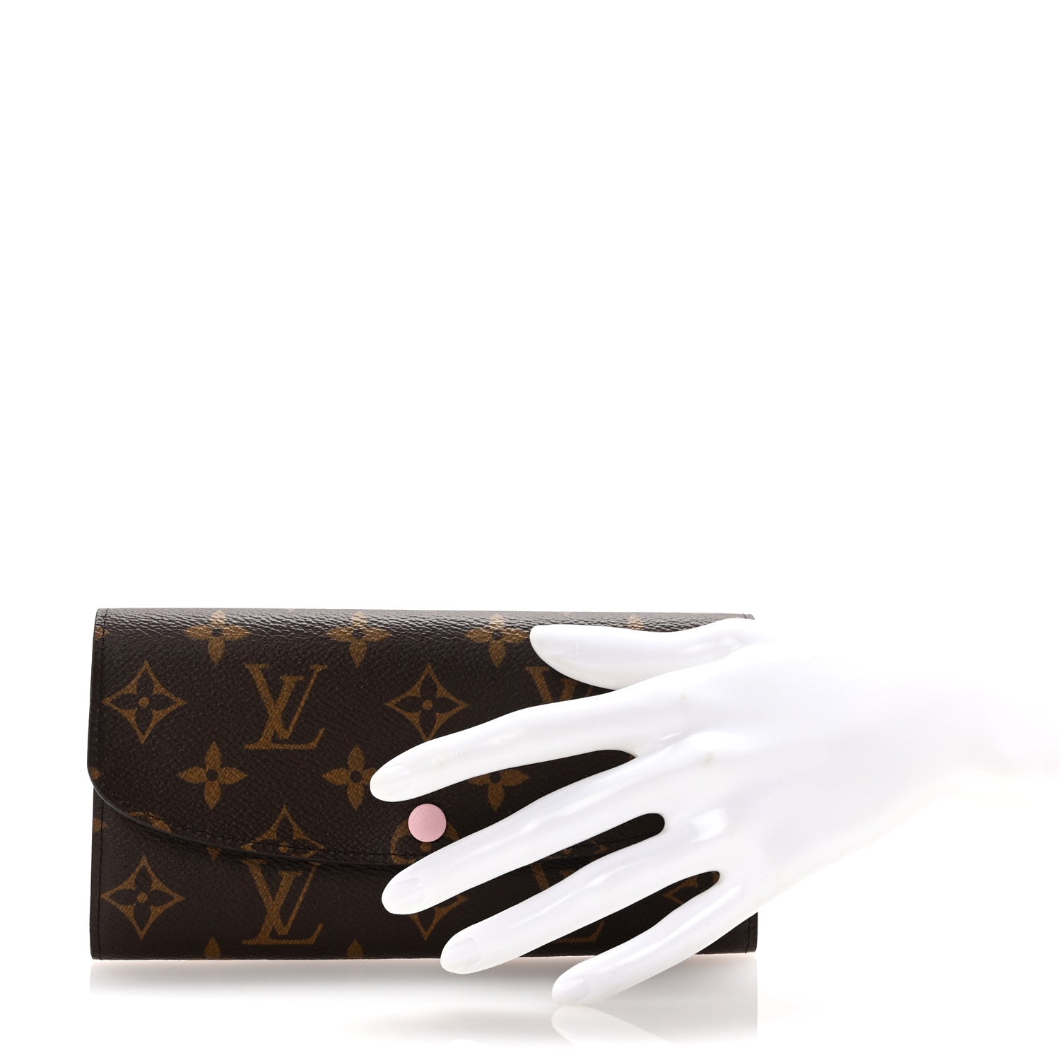 Louis Vuitton Monogram Emilie Wallet Rose Ballerine 2 of 6