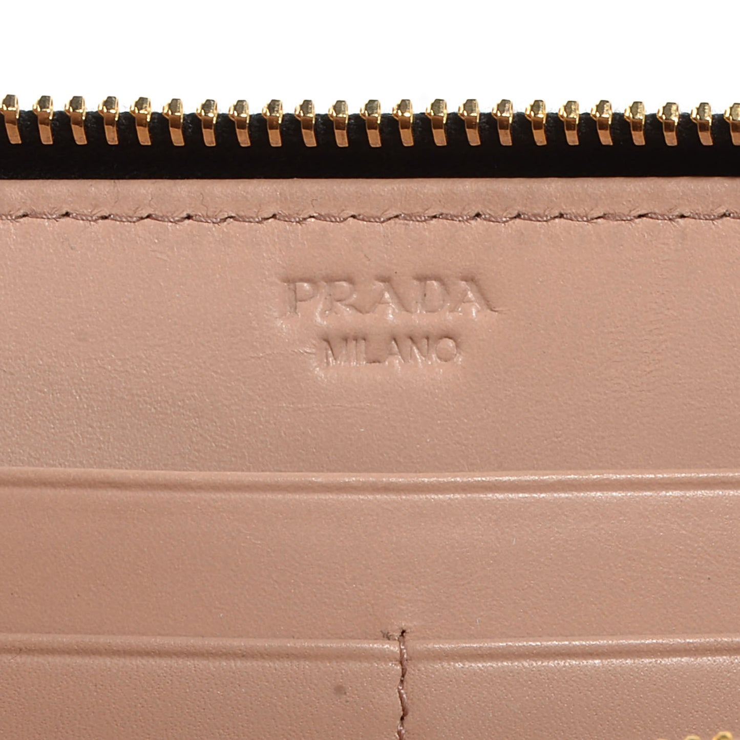 Vitello Shine Zip Around Wallet Nero Black