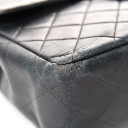 Chanel Lambskin Quilted XL Jumbo Single Flap Black 11 of 31
