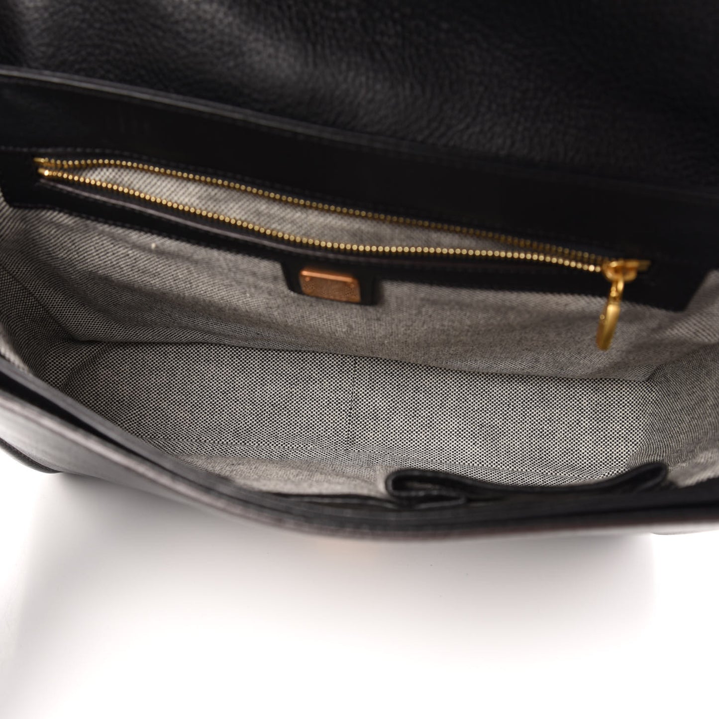 Calf Hair Zebra Print Calfskin Visetos Little Veronika Satchel Black
