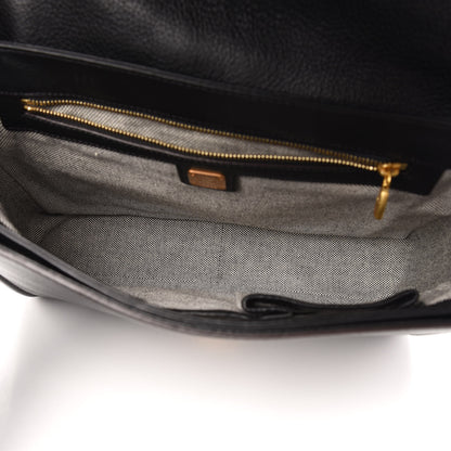 MCM Calf Hair Zebra Print Calfskin Visetos Little Veronika Satchel Black 5 of 10
