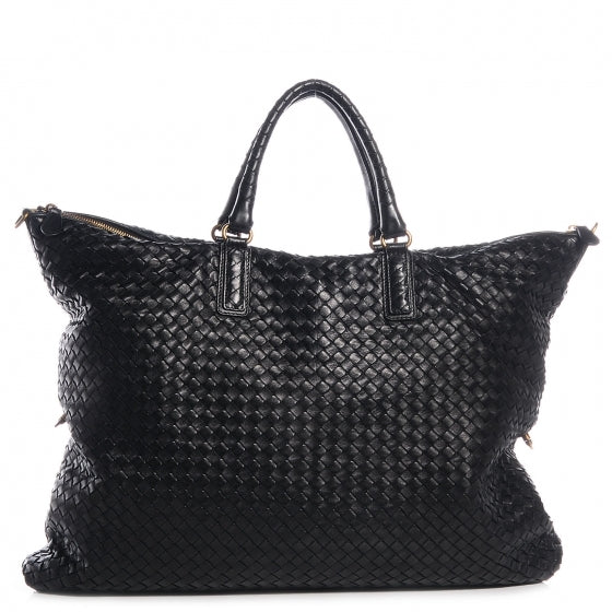 Nappa Intrecciato Convertible Bag Nero Black