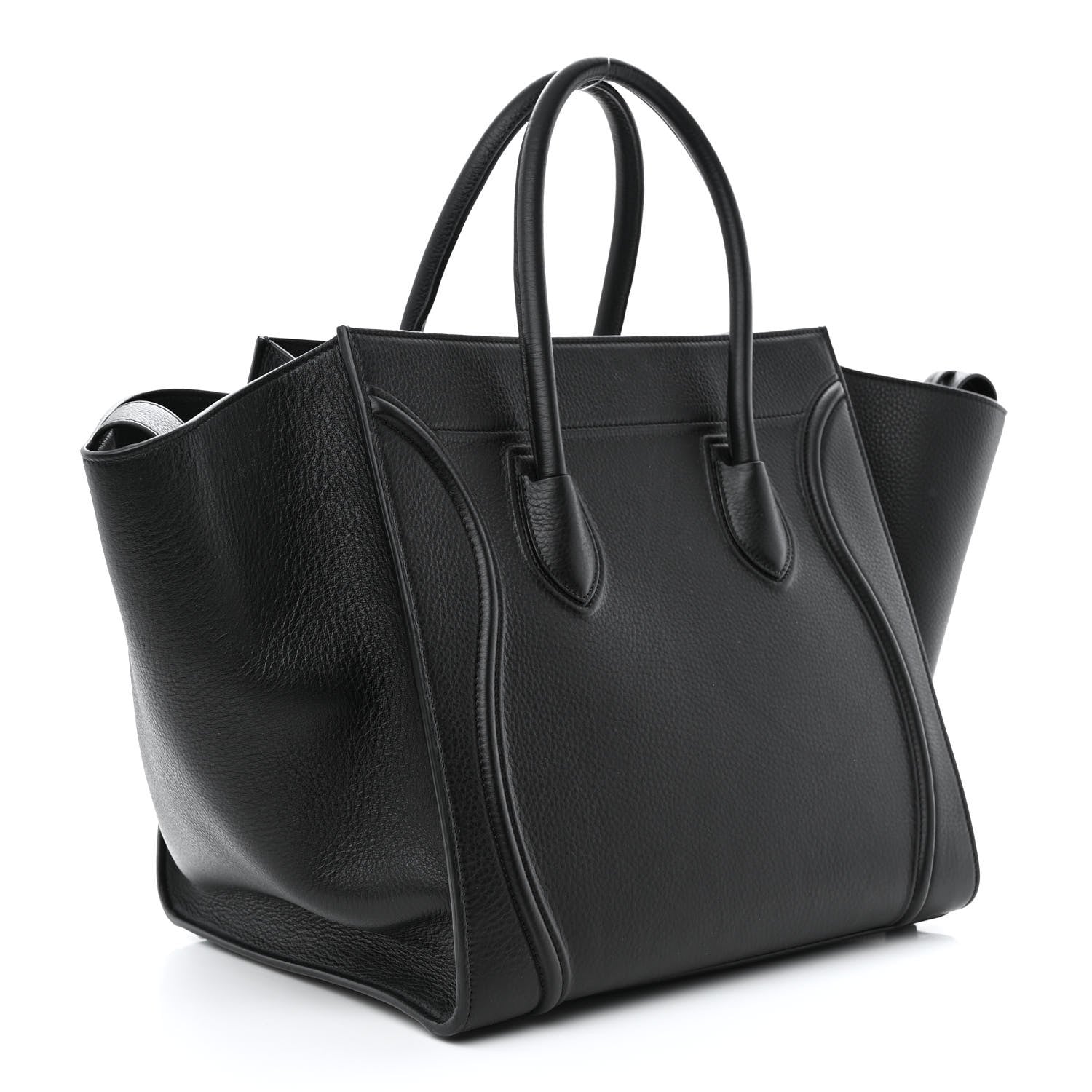 Celine Supple Calfskin Medium Phantom Luggage Black 3 of 11