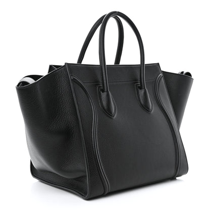 Celine Supple Calfskin Medium Phantom Luggage Black 3 of 11