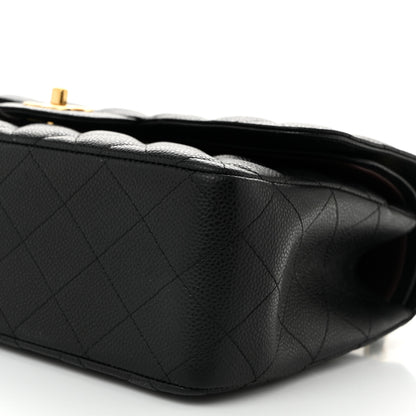 Chanel Caviar Quilted Jumbo Double Flap Black 10 of 11