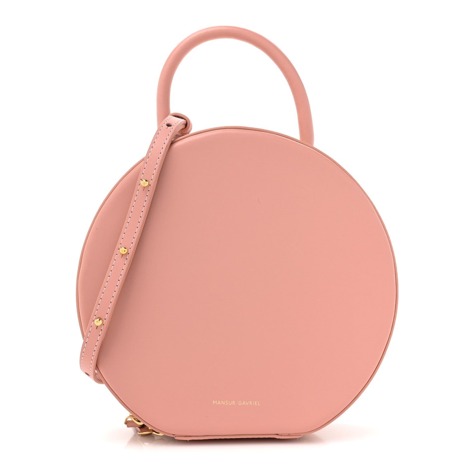 Mansur Gavriel Calfskin Circle Crossbody Bag Light Pink 1 of 12