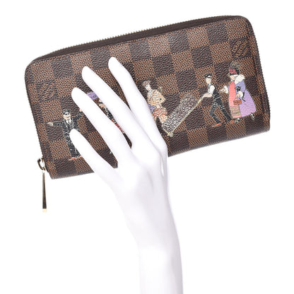 Louis Vuitton Damier Ebene Illustre Zippy Wallet Violet 2 of 8
