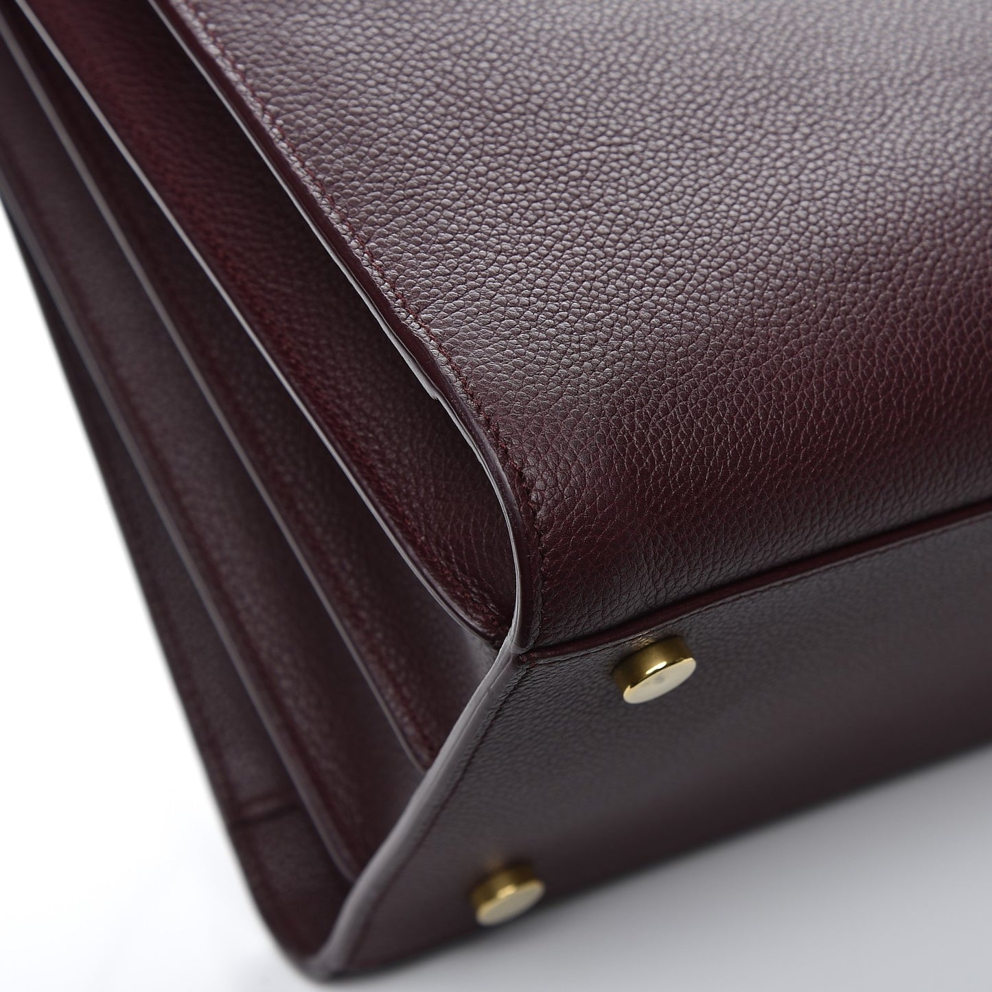 Grained Calfskin Small Classic Sac De Jour Amaranto