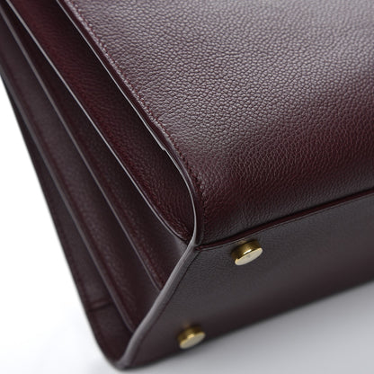 Saint Laurent Grained Calfskin Small Classic Sac De Jour Amaranto 11 of 11