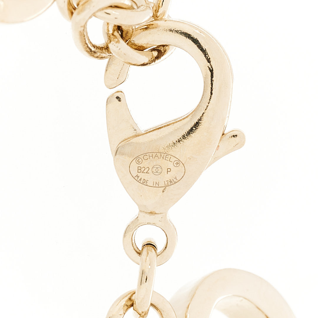 Chanel Metal CC Heart Coco In Love Bracelet Light Gold 4 of 5