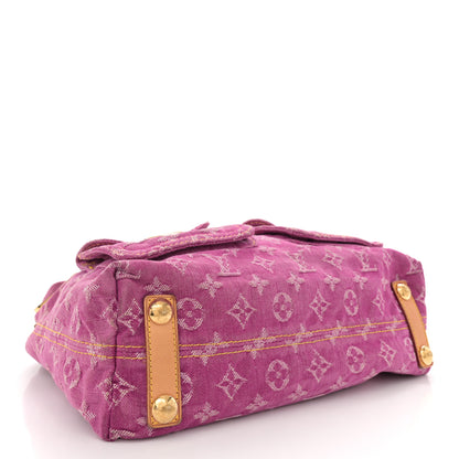 Louis Vuitton Denim Baggy PM Fuchsia 4 of 11