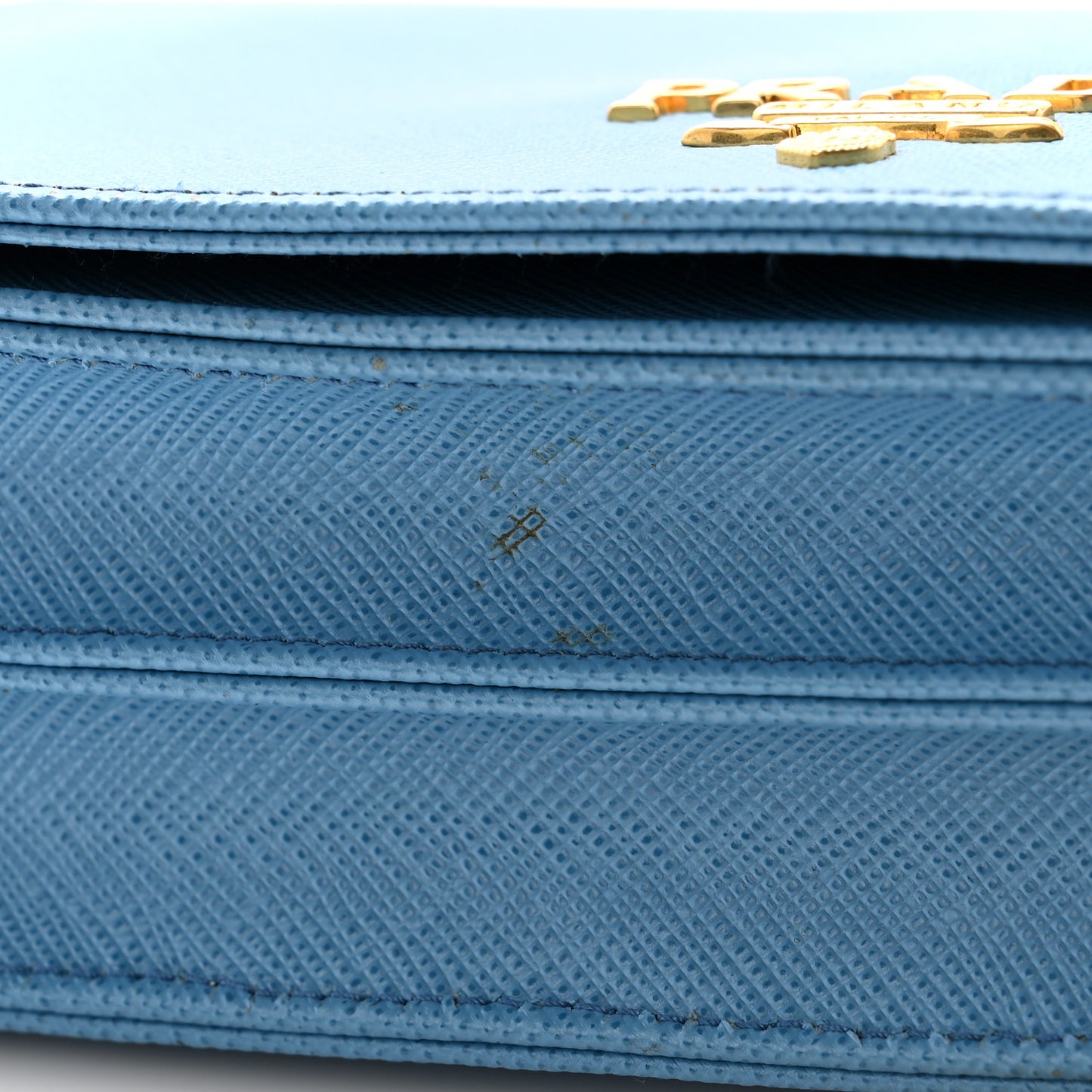 Saffiano Lux Chain Wallet Mare