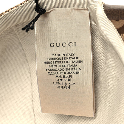 Gucci Monogram Jumbo GG Baseball Hat L 58 Camel Ebony 9 of 10