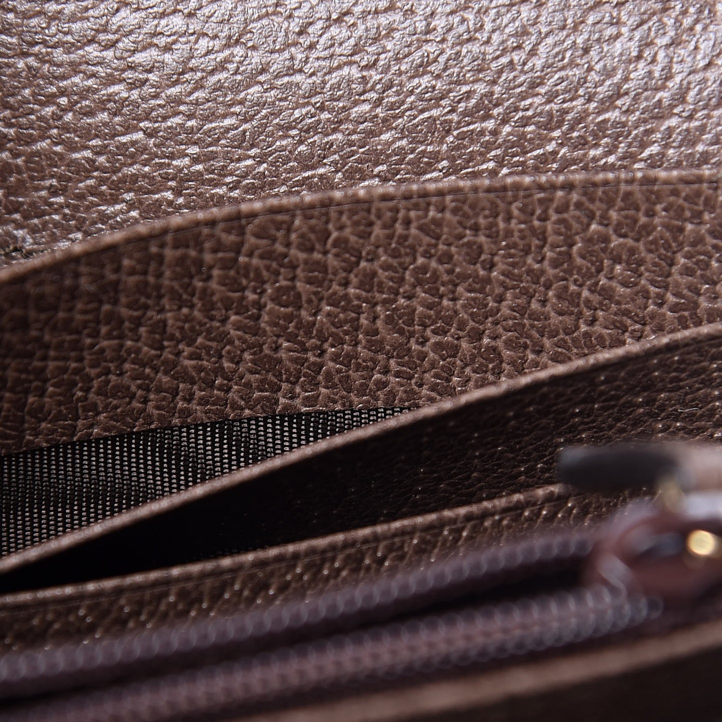 GG Supreme Monogram Web Ophidia Continental Wallet Brown