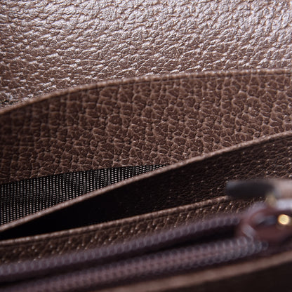 Gucci GG Supreme Monogram Web Ophidia Continental Wallet Brown 7 of 8