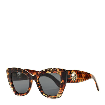 Fendi Acetate F is Fendi FF 51mm Cat Eye Sunglasses 0327/S Tortoise Camouflage 1 of 7