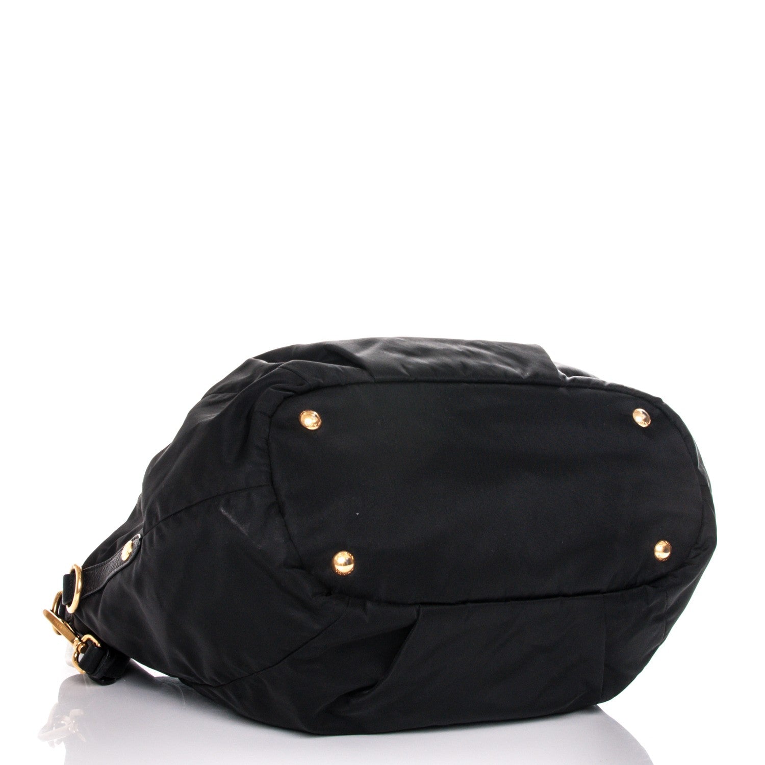 Prada Tessuto Nylon Vitello Daino Tote Nero Black 4 of 8