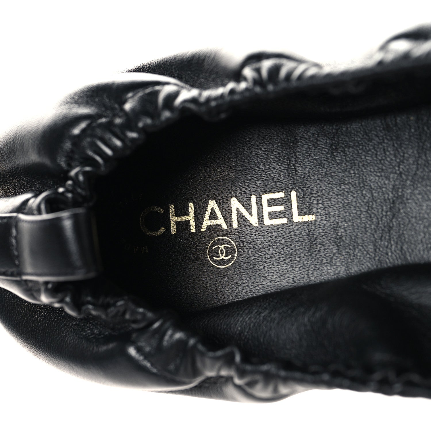 Chanel Lambskin CC Turnlock Ballerina Flats 39.5 Black 9 of 10