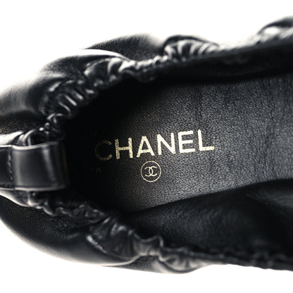 Chanel Lambskin CC Turnlock Ballerina Flats 39.5 Black 9 of 10